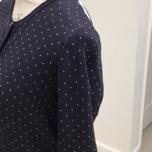 🆕 LIZ CLAIBORNE “Greener Pastures” Stripes & Dots Short Cardigan Button Down - Picture 6 of 12